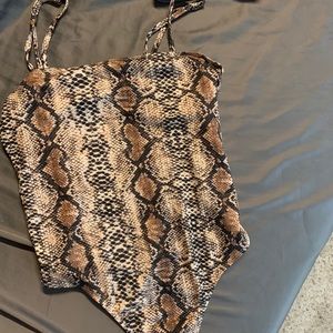 snakeskin body suit
